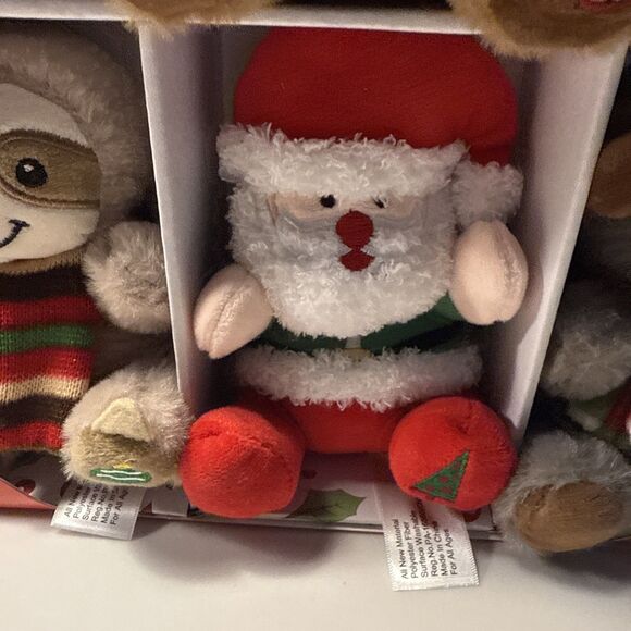 NIB 12 Piece Hugfun Plush Christmas Ornament Collection Snowmen Reindeer Moose - Picture 10 of 15